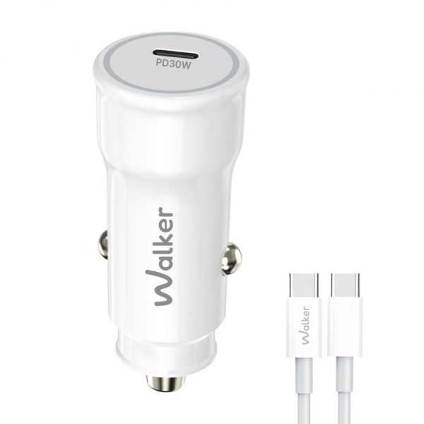 Set caricatore da auto 30W con cavo USB‑C → USB‑C