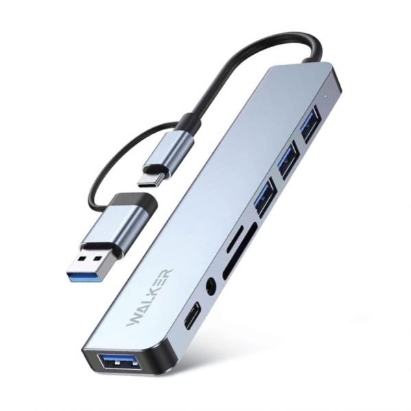 Hub USB multi‑porta 8‑in‑1